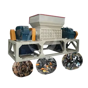 ORME Carpet Book Plastic Block Crusher Motorcycle Car Rubber Tyre Double Roll Shredder Machine