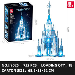 JIESTAR JJ9025 732PCS Série Street View Lainio Village enneigé Modèle de blocs de construction Jouet éducatif technique Cadeau de festival - Product Image 6