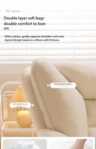 <span class=keywords><strong>Silla</strong></span> de Oficina Acolchada con Tela Suave, <span class=keywords><strong>Silla</strong></span> de Escritorio Giratoria Ajustable con <span class=keywords><strong>Ruedas</strong></span> para Oficina en Casa, Estudio, Dormitorio - Product Image 5