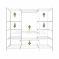 Support de pot de fleurs en métal avec étagères réglables, barre de suspension pour plantes et pieds stables pour balcon et jardin
