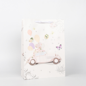 Quantité minimale de commande de vente au détail 30 pièces logo doré personnalisé sac en papier rose de luxe bijoux perruque cadeau de mariage vêtements emballage sacs à provisions - Product Image 4