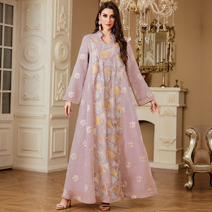 Baju Salwar Suit Tiga Potong Bordir 2025 untuk Wanita Dewasa, Lehenga Choli Menarik untuk Pesta, Harga Grosir untuk Idul Fitri - Product Image 1