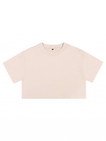 T-shirts décontractés personnalisés en coton tricoté vintage pour femme, coupe courte, manches courtes, col rond, coupe ample, pour l'été