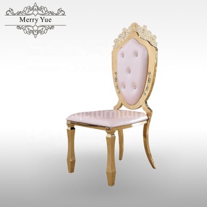 Chaises de mariage <span class=keywords><strong>en</strong></span> acier inoxydable, chaises de salle à manger, design sculpture dorée, style europé<span class=keywords><strong>en</strong></span>, romantique, chaudes, vente <span class=keywords><strong>en</strong></span> gros - Product Image 5