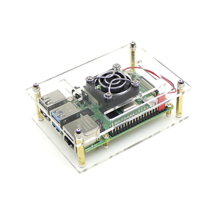 <strong>Raspberry</strong> <strong>Pi</strong> 4B Cluster <strong>Case</strong> With Cooling Fan Heatsink <strong>Stackable</strong> Acrylic Plates For 4B/3B+/2B - Product Image 2