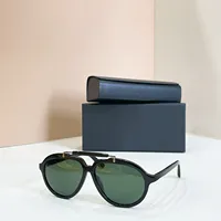 Lunettes de soleil de luxe rétro pour hommes, monture en acétate de haute qualité, style business décontracté