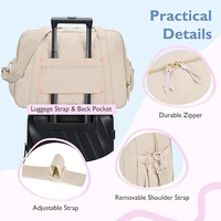 Sac à langer pliable en tissu Oxford de gros, sac à langer portable imperméable de luxe matelassé avec matelas à langer