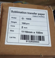 Fabriqué en Chine Qualité 100g 44 pouces Rouleau Taille Dye Sublimation Papier de transfert