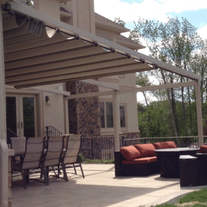 Pergola motorisée rétractable pour terrasse extérieure, protection solaire en gros - Product Image 6