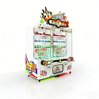 Machine à grue à monnayeur pour centre commercial, jeu d'arcade de divertissement à prix à gagner, pour 2 joueurs, en plastique et métal