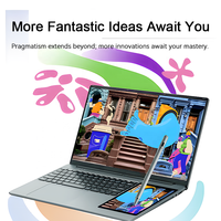 Tren Terbaru Laptop Pelajar & Pendidikan CPU N100 Laptop Layar Sentuh Ganda 16+7 inci Monitor Komputer Baru