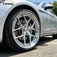 Nouvelles jantes forgées en alliage d'aluminium 6061-T6, 3 pièces, 18-24 pouces, 5x112/5x114.3/5x120, couleur personnalisable, design concave, vente chaude directe usine