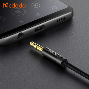 Mcdodo 664 4FT 황금 도금 DC3.5 남성-남성 오디오 케이블 1.2M 스피커 용 스테레오 <span class=keywords><strong>AUX</strong></span> 오디오 케이블 - Product Image 4