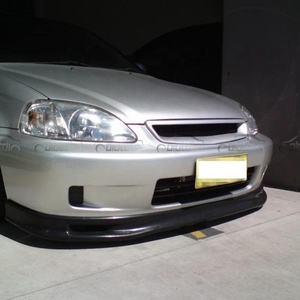 สปอยเลอร์คาร์บอนไฟเบอร์ทรง S สำหรับกันชนหน้า Honda Civic K8 Hatchback ปี 1999+ - Product Image 6