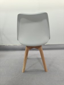 <span class=keywords><strong>Chaise</strong></span> <span class=keywords><strong>de</strong></span> <span class=keywords><strong>restaurant</strong></span> moderne en plastique avec coussin, dossier en forme <span class=keywords><strong>de</strong></span> coquille, design tulipe, couleur et logo personnalisables, usage commercial - Product Image 4