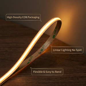 Tira de Luz LED COB de 24V, Azul Hielo a Dorado, 5 Colores Cambiantes, Inteligente, Regulable, Luz Ambiental - Product Image 3