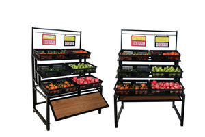 Frutas y Hortalizas estante de exhibición de tienda de comestibles de <span class=keywords><strong>rack</strong></span> de visualización bastidores vegetal de la fruta estante de exhibición de estante - Product Image 6