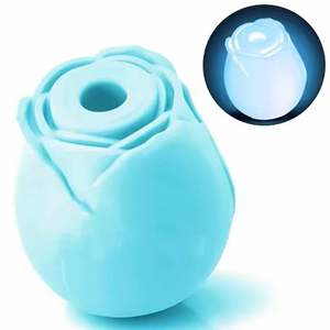 Vibratore a Forma di Rosa con Funzione di Suzione Clitoridea, 10 Modalità, Luminoso al Buio, per Donne, Vendita all'Ingrosso - Product Image 2