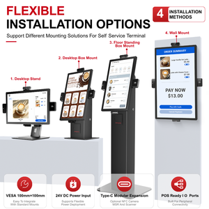 Desktop Smart Screen Stand 24 Inch Android 13 Self-Service Ordering Card Payment Digital Signage 4G+64G 1080p WM2419T - Product Image 2