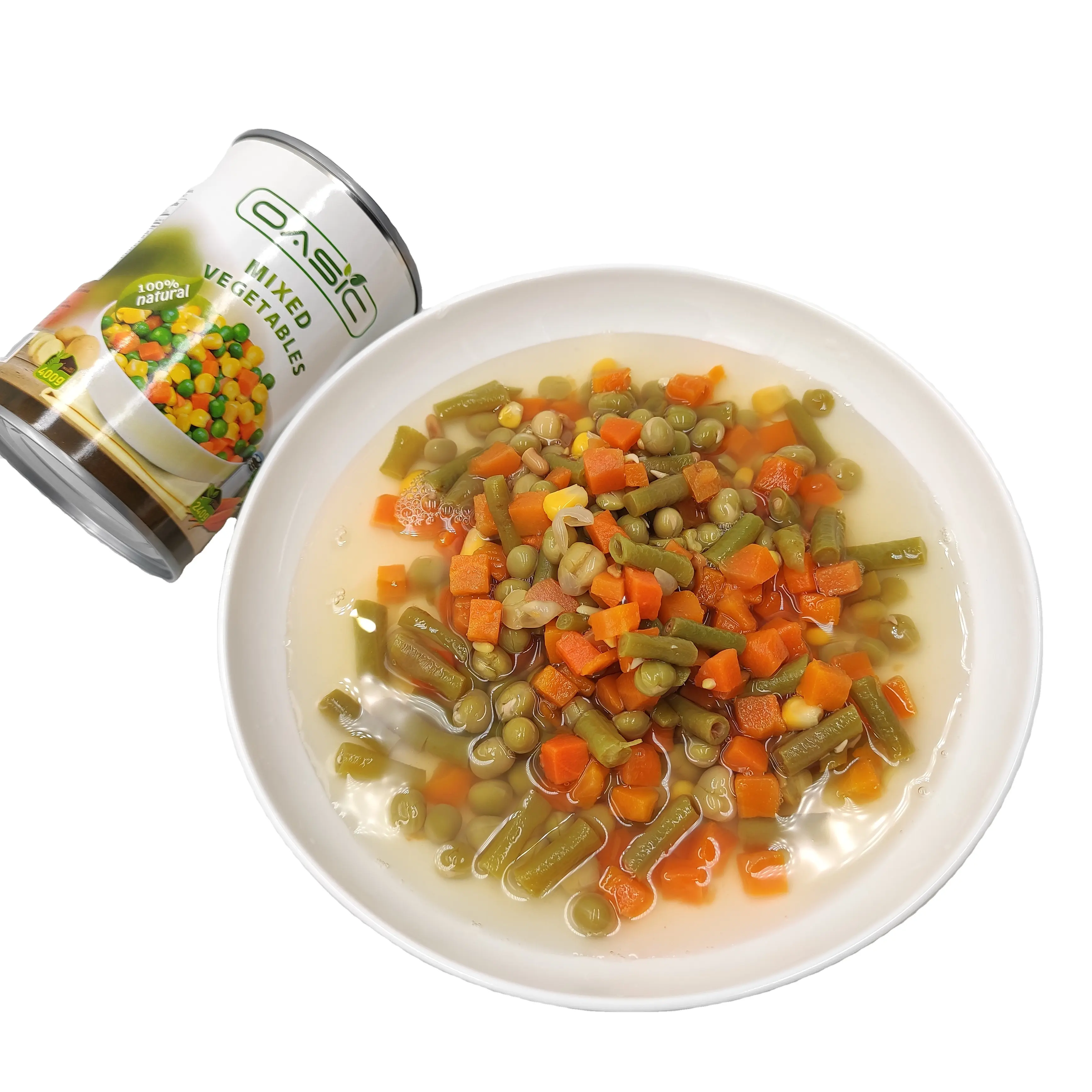 400g Popular Top Quality Fresh Sweet Corn Green Peas Carrot Mixed Vegetables Canned