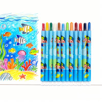 Torsion Torsible Surligneur Crayon Crayon 12 Couleurs Pack Enfants Cadeau