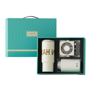Corporate Gift Set <b>Ice</b> Cold Mug Humidifier <b>Fan</b> 316 Stainless Steel Personalized Business Gifts For Company Opening - Product Image 1