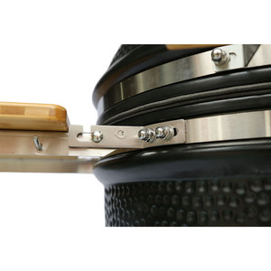 Engsel Premium 56cm <span class=keywords><strong>Kamado</strong></span> 22 inci keramik BBQ arang Grill dengan lubang kayu bergerak keranjang untuk pesta luar ruangan berkemah - Product Image 4