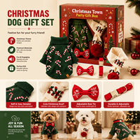 Coffret Cadeau Noël 2026 : Ensemble Collier et Quatre Articles pour Chiens – Conception Confortable pour l'Hiver – Idéal comme Cadeau pour Chiens