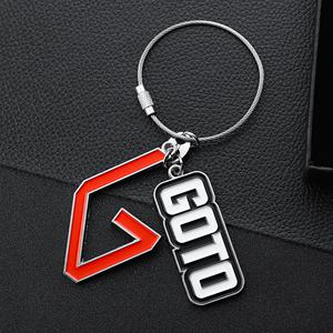 Porte-clés promotionnels en métal 2D avec logo personnalisé, porte-clés de course automobile en alliage de zinc émaillé souple, accessoires de porte-clés en gros - Product Image 4