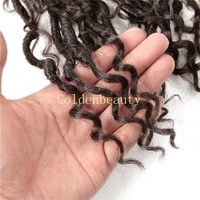 Rambut Keriting Non-Remy 18-22-26 inci Goddess Locs Crochet Braids Soft River Locs Crochet Hair Ekstensi Rambut Sintetis