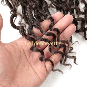 Extensions de Cheveux Synthétiques au Crochet Locs Déesse Bouclées 18-22-26 Pouces, Douces, Style River Locs - Product Image 6