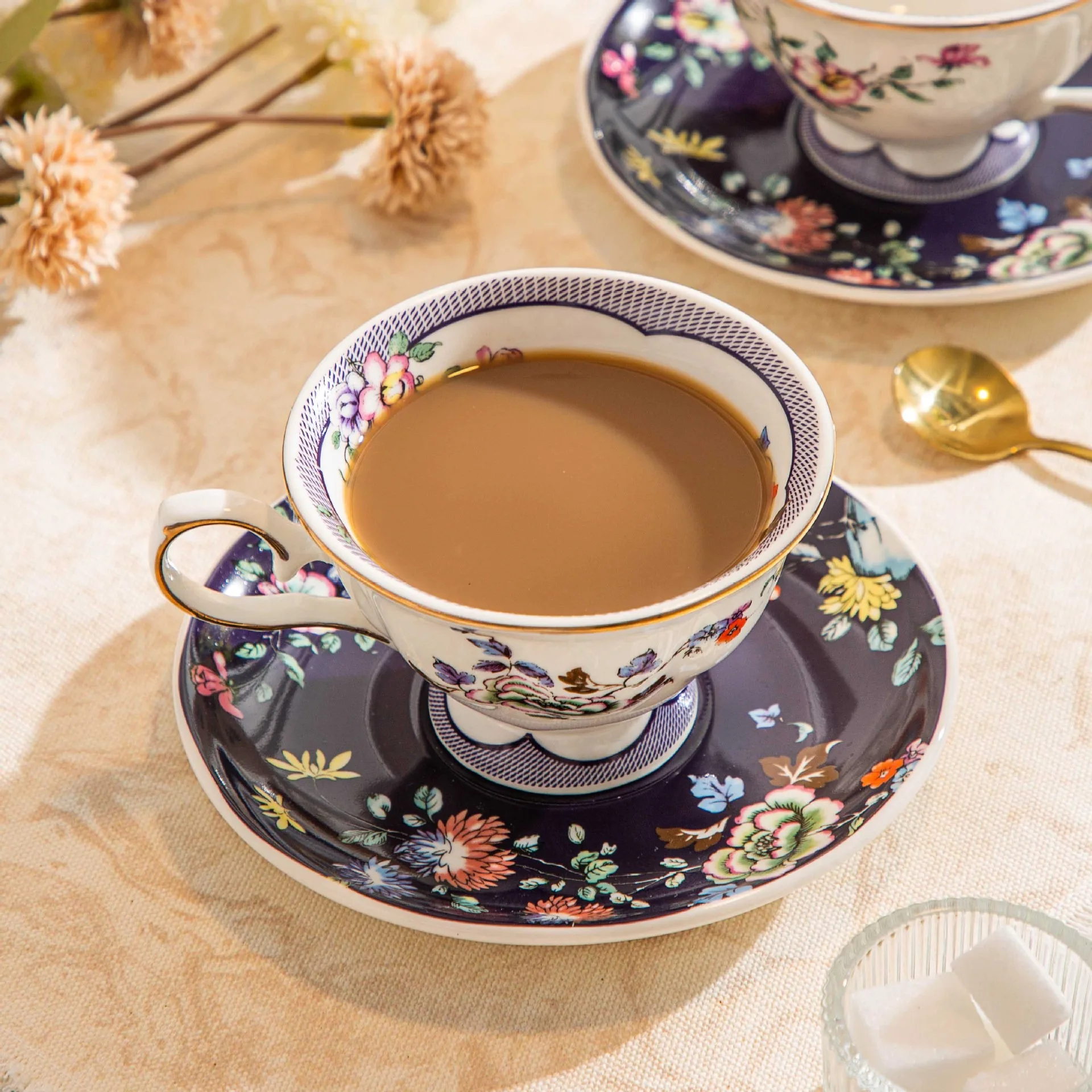 Hand Painted 180ml Latte Mug Chinese Style Ceramic Coffee Cup Set|  Alibaba.com