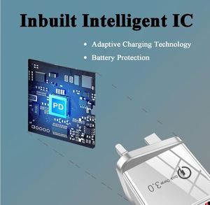 Multi USB <b>Plug</b> Charger <b>UK</b> 4-Port USB Wall Charger QC 3.0 3.1A Fast Charging With <b>Smart</b> Device-Adaptive for All Smartphone - Product Image 2