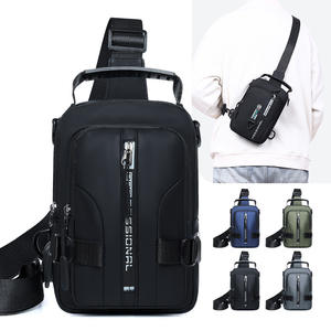 Turdos Sionar Men's Chest <b>Bag</b> <b>Large</b> Capacity Lightweight <b>Crossbody</b> <b>Bag</b> For Everyday Use Spring 2025 Solid Color Design - Product Image 1