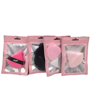 Esponja de Maquillaje de Algodón Suave con Forma de Gota de Agua Yalina, Personalizable con Logotipo, Lavable, para una Fácil Aplicación de Polvo - Product Image 1