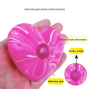 ของเล่นบีบ Squishy รุ่นใหม่ Needoh รูปทรงก้อนน้ำแข็ง บรรเทาความเครียด บีบแล้วคืนตัวช้า ลายหัวใจ รักษาด้วยมอลโทส ขายส่ง วัสดุโลหะ - Product Image 3