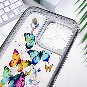 Linda funda de teléfono móvil estilo INS con correa de teléfono 3 en 1, funda trasera transparente a prueba de golpes para iPhone 16 Pro Max Fundas <span class=keywords><strong>Al</strong></span> Por Mayor - Product Image 5