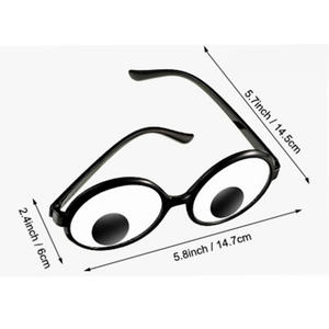 نظارات عيون دائرية بأشكال مضحكة ، للهالوين, نظارات للهالوين مزودة بإطار دائري مُضحك ، نظارات مُزينة لحفلات الهالوين - Product Image 2