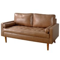 Canapé-lit moderne en tissu 2 places convertible avec siège rembourré, futon pliable pour hôtel, chambre à coucher, salon