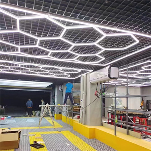 Lampe décorative moderne hexagonale à LED pour <span class=keywords><strong>garage</strong></span>, salon de coiffure, atelier <span class=keywords><strong>automobile</strong></span> - Meilleure vente - Product Image 2