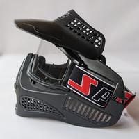 Masque de jeu de paintball tactique pour tir à l'arc en plein air, équipement tactique, anti-buée, visage complet, avec lunettes