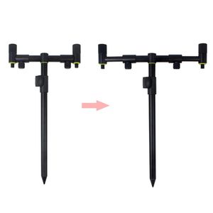 Bâton de banque extensible pêche à la carpe réglable en aluminium Bankstick Pole Rest pour alarme de morsure - Product Image 3