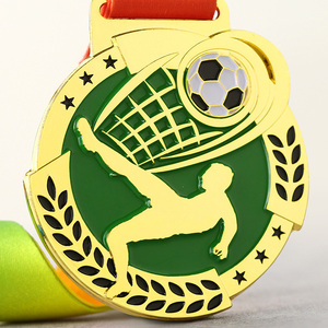 Medallas Deportivas de Fútbol Personalizadas de Aleación de Zinc con Impresión UV 3D, Medallas de Premio al por Mayor para Campeones de Torneos de Fútbol, Trofeo, Premio - Product Image 4