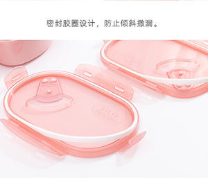 ICEN B38 100ML Fiambrera de acero inoxidable Juego de 2 compartimentos Contenedor de alimentos para niños Característica calentable - Product Image 5