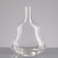 Élégante bouteille de vin en verre transparente 500ml 700ml 1000ml pour boisson pour Champagne Whisky Bouchon de liège pour emballage de diffuseur