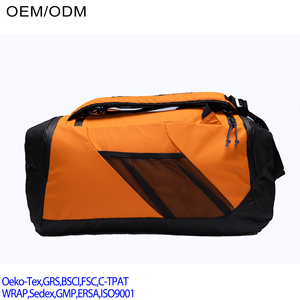 Venta al por mayor de diseño personalizado deportes al aire libre viajes Pu cuero bolsas de lona mochila con compartimento para zapatos - Product Image 4