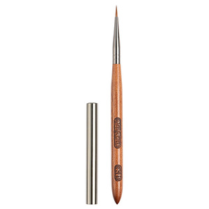 Pinceau à ongles Kolinsky avec manche en bois de santal, forte absorption d'eau, pour peinture halo et dégradé, idéal pour le nail art en salon - Product Image 6