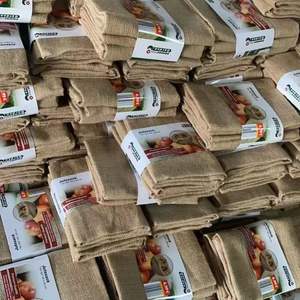 Nappes décoratives vintage en fil de jute pur - Product Image 1