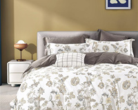 Ensemble de 7 Pièces en Coton Imprimé pour l'Été - Collection Personnalisable de Couette et Taies d'Oreiller