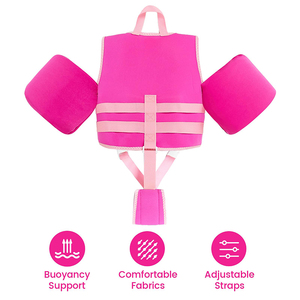 <span class=keywords><strong>Gilet</strong></span> de sauvetage et flotteurs pour enfants, équipement de sécurité pour la natation avec sifflet, accessoire de maillot de bain en mousse pour <span class=keywords><strong>piscine</strong></span> et kayak - Product Image 4